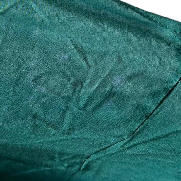 Womens Top Size Medium Dark Green Open Shoulder Business Casual Professional Fun - Picture 7 of 9